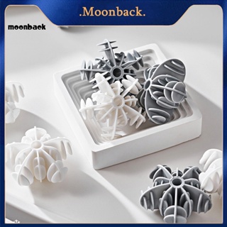 &lt;moonback&gt; ลูกบอลซักผ้า ลายเกล็ดหิมะ เป็นมิตรกับสิ่งแวดล้อม สําหรับซักผ้า 10 ชิ้น