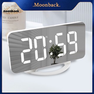 &lt;moonback&gt; นาฬิกาปลุกไฟฟ้า พร้อมพอร์ตชาร์จ Usb มีสไตล์ พร้อมพอร์ตชาร์จ Usb จอแสดงผล Hd สําหรับนักเรียน