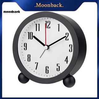 &lt;moonback&gt; นาฬิกาปลุกอนาล็อก เสียงเงียบ พร้อมไฟกลางคืน ใช้แบตเตอรี่ ติดตั้งง่าย สําหรับนักเรียน และเด็ก ใช้ในบ้าน