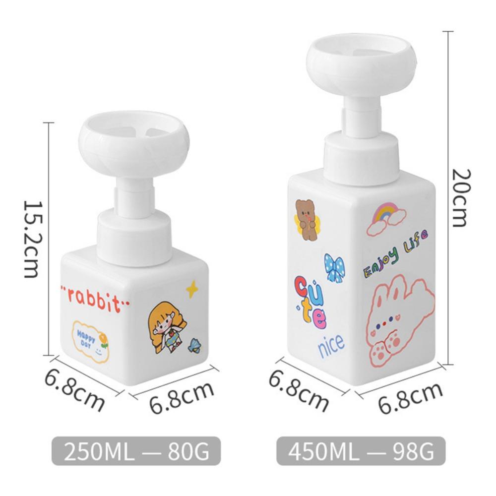 เอบินแลนด์ ที่ว่างเปล่าสบู่ขวดรีฟิล,รีฟิล250/450มิลลิลิตรดอกไม้โฟมตู้,คุณภาพเครื่องสําอางบรรจุภัณฑ์พลาสติกโฟมปั๊มขวดเดินทาง