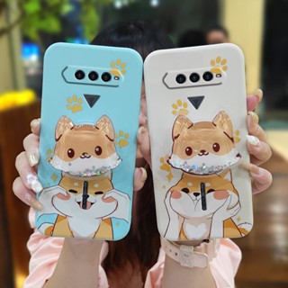 Skin feel silicone The New Phone Case For Xiaomi Black Shark4 phone case Rotatable stand Skin-friendly feel Cartoon