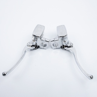 ⚡NEW 8⚡High Quality Handlebar Replacement Parts Chrome Brake Silver Master Cylinder