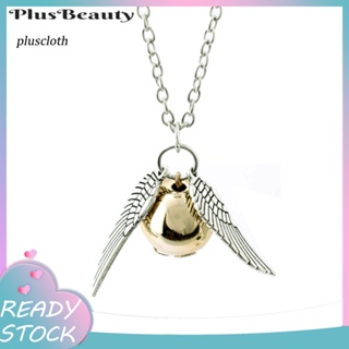 &lt;Pluscloth&gt; เครื่องประดับ สร้อยคอ จี้รูป Harry Potter and The Deathly Hallows Gold Snitch สําหรับทุกเพศ