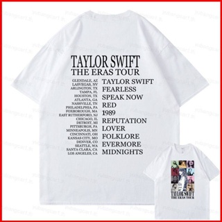 Yb1 TAYLOR SWIFT เสื้อยืด ผ้าฝ้าย พิมพ์ลาย the eras tour fans suport BY1