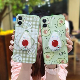 Cartoon The New Phone Case For iphone 12 Mini Rotatable stand Skin feel silicone phone case ins Skin-friendly feel cute