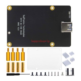 บอร์ดขยาย HSV USB3 0 X862 V2 0 SSD สําหรับ Raspberrypi 4 for 2280 SSD Booster