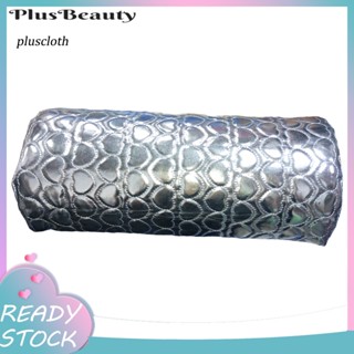 &lt;Pluscloth&gt; หมอนรองแขน หนังเทียม แบบนิ่ม ลายหัวใจ สําหรับตกแต่งเล็บ