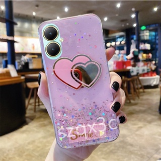 ใหม่ เคสป้องกันโทรศัพท์มือถือซิลิโคน TPU แบบนิ่ม ลายกากเพชร สําหรับ VIVO V29 Y78 Y27 Y36 Y02 Y02A Y02T V29 V27 V27e V25e V25 Pro 5G 4G