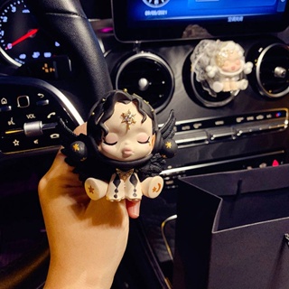 Car Perfume Air Conditioner Air Outlet Clip Cute Angel Doll Long-Lasting Light Perfume Fragrant Stone Lady Car Aromatherapy OMX5