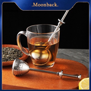 &lt;moonback&gt; ที่กรองใบชา แบบสเตนเลส ด้ามจับยาว ใช้ซ้ําได้ ใช้ง่าย สําหรับกรองใบชา