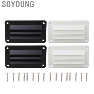 Soyoung 2pcs RV Air Vent Louver Professional Bathroom Office Ventilation Outlet Grille for Boat Yacht Home