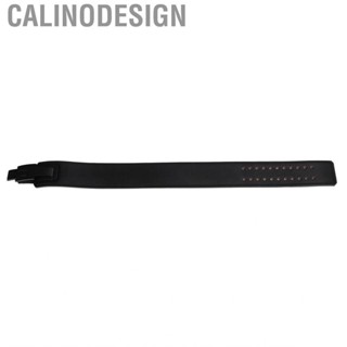 Calinodesign Weight Lifting Support Belt  Easy Wearing Wear Resistant Size Adjustable 4 Layer Leather Outer Black and Inner Red for Row