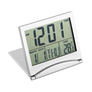 【yunhai】Digital LCD Display Thermometer Calendar Alarm Clock Flexible Cover Desk Clock