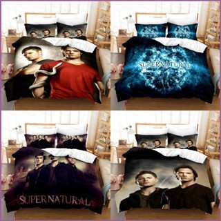 Sq2 Supernatural 3in1 ชุดเครื่องนอน ผ้าปูที่นอน ปลอกหมอน ผ้าห่ม บ้าน ห้องนอน