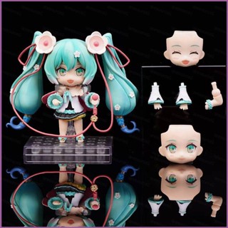 Sq2 โมเดลฟิกเกอร์ Nendoroid Hatsune Miku Magical Mirai Q Version ของเล่น สําหรับเด็ก เก็บสะสม ของขวัญ