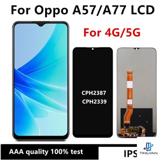 อะไหล่หน้าจอสัมผัสดิจิทัล LCD 6.56 นิ้ว สําหรับ Oppo A57 Oppo A77 LCD CPH2387 CPH2339