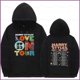 Sq2 2023 เสื้อกันหนาว มีฮู้ด ผ้ากํามะหยี่ขนแกะ ทรงหลวม ลาย Love On Tour สไตล์เกาหลี