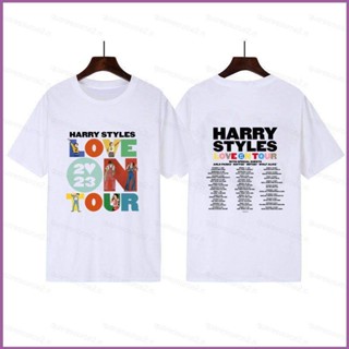 เสื้อยืด ผ้าฝ้าย พิมพ์ลาย Love On Tour 2023 Concert Harry Styles fans suport สําหรับผู้ชาย