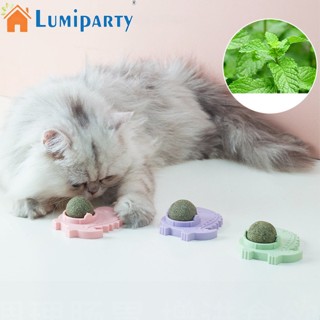 Lumiparty ลูกบอลหมุนได้ ของเล่นทําความสะอาดฟัน สําหรับสัตว์เลี้ยง แมว