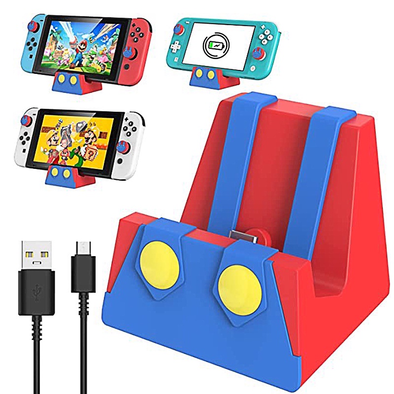 แท่นชาร์จ แบบพกพา อุปกรณ์เสริม สําหรับ Nintendo Switch & Switch OLED Lite Type C
