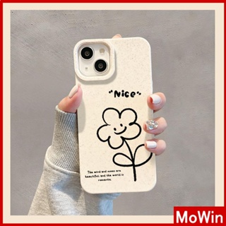 Mowin - เข้ากันได้สำหรับ เคสไอโฟน เคสไอโฟน11 เคส iphone 11 เป็นมิตรกับสิ่งแวดล้อมเคสสีขาวนุ่มปกป้องกล้องป้องกันการกระแทก Simple Line Flower เข้ากันได้กับ iPhone 13 Pro max 12 Pro Max 11 XR XS 7 8Plus