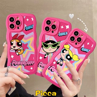 เคสโทรศัพท์มือถือ TPU แบบนิ่ม ลาย The Power.puff Girls สําหรับ Oppo A57 A55 A17 A7 A78 A12 A3s A5 A5s A17K A15 A16 A95 A53 A54 A77 A9 A96 A1k A16s A76 A74 Reno 8 8T 8Z 7Z 6 A77s A16K เคสขอบ