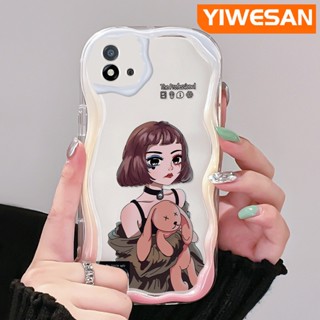 เคสโทรศัพท์มือถือแบบนิ่ม ใส กันกระแทก ลายคลื่น สีมาการอง แฟชั่น สําหรับ Realme C20 C20A C11 2021 C11 2020 Narzo 50i