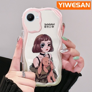 เคสโทรศัพท์มือถือแบบนิ่ม ใส กันกระแทก ลายคลื่น สีมาการอง แฟชั่น สําหรับ Realme C30 C30s C31 C33 C35 C55 Narzo 50i Prime Narzo N55 50A Prime