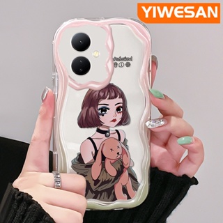 เคสโทรศัพท์มือถือแบบนิ่ม ใส กันกระแทก ลายคลื่น สีมาการอง แฟชั่น สําหรับ VIVO Y76 Y76s Y74s 5G Y36 Y77 Y77E 5G Y78 Y78+ 5G IQOO Z6 Lite 5G