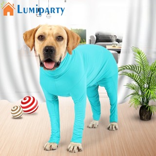 Lumiparty เสื้อผ้าสัตว์เลี้ยง 4 ขา ระบายอากาศ ใส่สบาย สีพื้น สําหรับสุนัข ขนาดเล็ก ขนาดกลาง