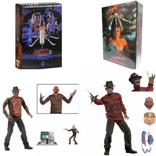 Neca โมเดลตุ๊กตาฟิกเกอร์ A Nightmare on Elm Street 3 Dream Freddy Krueger ขนาด 18 ซม. ของขวัญคริสต์มาส ของเล่นสําหรับเด็ก