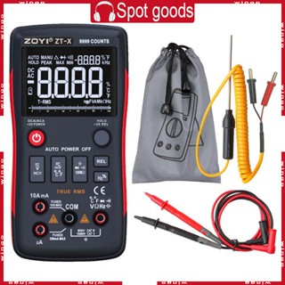 ZOYI ZT-X True-RMS Digital Multimeter Button 9999 Counts A-C/D-C Voltage Current