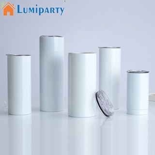 Lumiparty กระติกน้ําร้อน สเตนเลส 304 สองชั้น แบบพกพา ของขวัญปีใหม่ สําหรับกาแฟเย็น ชา