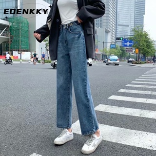 EOENKKY  กางเกงขายาว กางเกงยีสน์ผู้หญิง ทรงหลวม ๆ ตรง Retro Hip Hop Pants 2023 NEW Style  Stylish ทันสมัย พิเศษ ins A97L84G 36Z230909