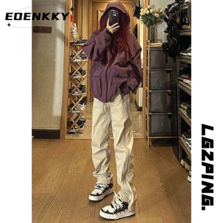 EOENKKY  กางเกงขายาว กางเกงยีสน์ผู้หญิง ทรงหลวม ๆ ตรง Retro Hip Hop Pants 2023 NEW Style  พิเศษ ทันสมัย ทันสมัย รุ่นใหม่ A27L0E8 36Z230909