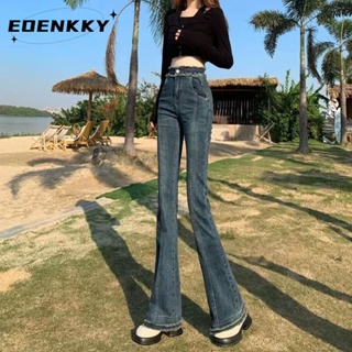 EOENKKY  กางเกงขายาว กางเกงยีสน์ผู้หญิง ทรงหลวม ๆ ตรง Retro Hip Hop Pants 2023 NEW Style  ทันสมัย ins สวยงาม คุณภาพสูง A97L84Q 36Z230909