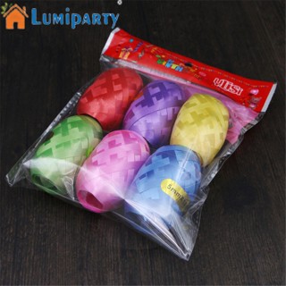 Lumiparty ริบบิ้นลูกโป่ง Pvc สีสดใส ขนาด 10 ม. X 5 มม. สําหรับตกแต่งงานแต่งงาน ปาร์ตี้ วันหยุด