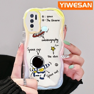 เคสโทรศัพท์มือถือแบบนิ่ม ใส กันกระแทก ลายอวกาศ สีมาการอง หลากสี สําหรับ VIVO Y30 Y30i Y50