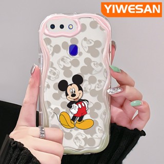 เคสโทรศัพท์มือถือแบบนิ่ม ใส กันกระแทก ลายการ์ตูนมิกกี้เมาส์น่ารัก สีสันสดใส สําหรับ OPPO R17 R15 Pro