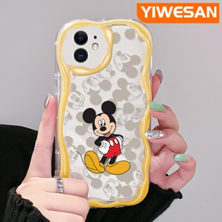 เคสโทรศัพท์มือถือแบบนิ่ม ใส กันกระแทก ลายการ์ตูนมิกกี้เมาส์น่ารัก สีสันสดใส สําหรับ iPhone 11 11 Pro 11 Pro Max