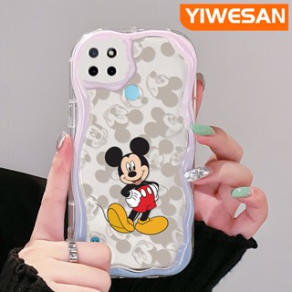 เคสโทรศัพท์มือถือแบบนิ่ม ใส กันกระแทก ลายการ์ตูนมิกกี้เมาส์น่ารัก สีสันสดใส สําหรับ Realme C21Y C25Y