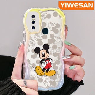 เคสโทรศัพท์มือถือแบบนิ่ม ใส กันกระแทก ลายการ์ตูนมิกกี้เมาส์น่ารัก สีสันสดใส สําหรับ VIVO S7 V20 Pro V15 Pro