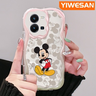 เคสโทรศัพท์มือถือแบบนิ่ม ใส กันกระแทก ลายการ์ตูนมิกกี้เมาส์ สีสันสดใส สําหรับ vivo Y35 5G Y36 5G Y35