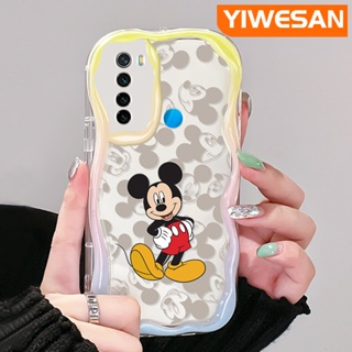 เคสโทรศัพท์มือถือแบบนิ่ม ใส กันกระแทก ลายการ์ตูนมิกกี้เมาส์น่ารัก สีสันสดใส สําหรับ Xiaomi Redmi Note 8 Note 8T Note 9