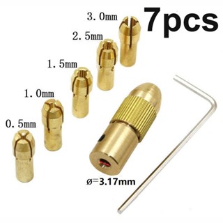 ⚡NEW 8⚡7pcs/Set Drilling Shank Brass Drill Chucks Clamp Collet 0.5-3.0mm Power Tools