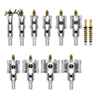 Tcthole ชุดดอกสว่านโฮลซอ 5/8 นิ้ว -2-1/8 นิ้ว สําหรับโลหะ สเตนเลส เหล็ก ไม้ พลาสติก 12 ชิ้น