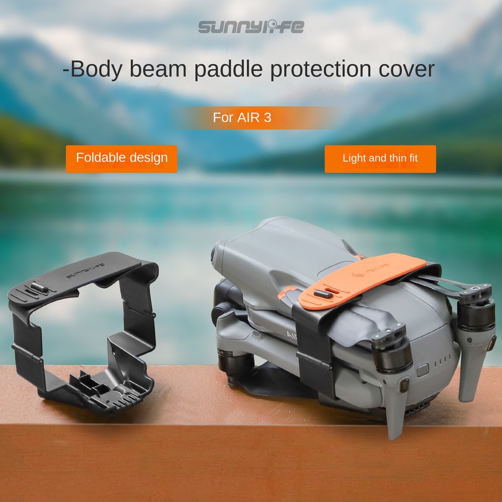 Sunnylife เหมาะสําหรับ Dji Air 3S/Air 3-Bundle Bundle ใบพัดใบพัดผู้ถือใบมีดอุปกรณ์เสริมแชสซีฝาครอบป้องกันกลางแจ้งแบบพกพา