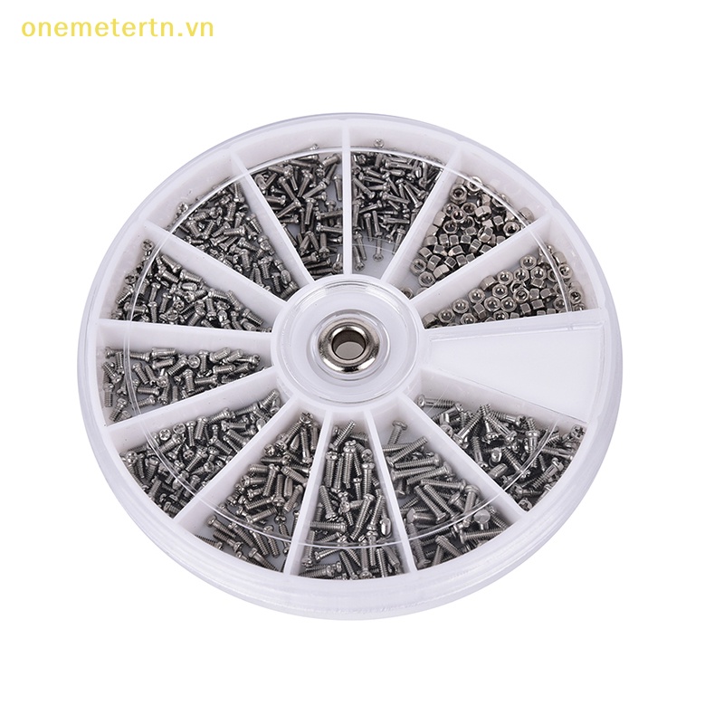 Onemetertn 600 ชิ้นสารพัน Fasteners สกรูสําหรับนาฬิกาแว่นตาช่างซ่อมนาฬิกาซ่อมเครื่องมือใหม่ VN