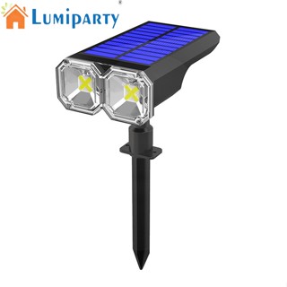 Lumiparty ไฟสปอตไลท์ Led 5v 1.8w พลังงานแสงอาทิตย์ ปรับได้ 4 ระดับ สําหรับตกแต่งสวน ทางเดิน สระว่ายน้ํา