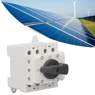 HaoJue DC Solar Disconnect Switch 32A ที่อยู่อาศัยสารหน่วงไฟ PC ที่ยืดหยุ่นตัวแยกวงจรไฟฟ้าโซลาร์เซลล์ 1000V